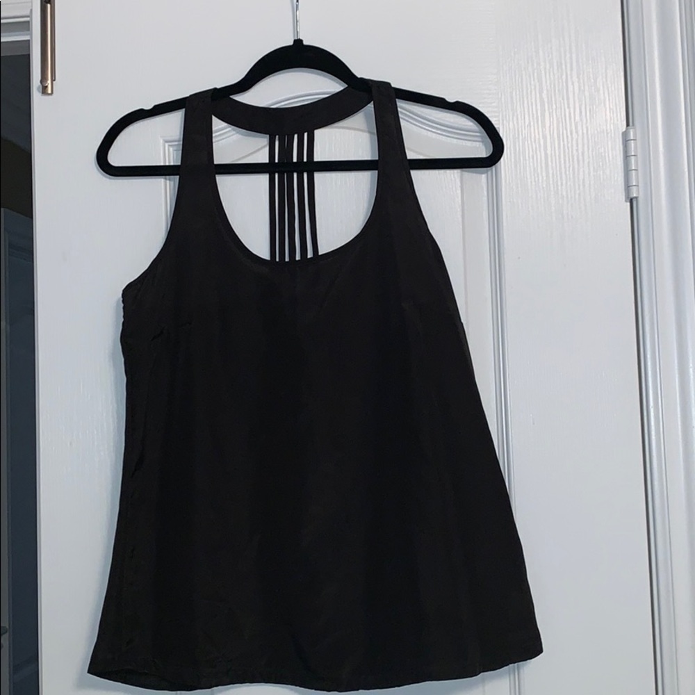Black loose fit tank top